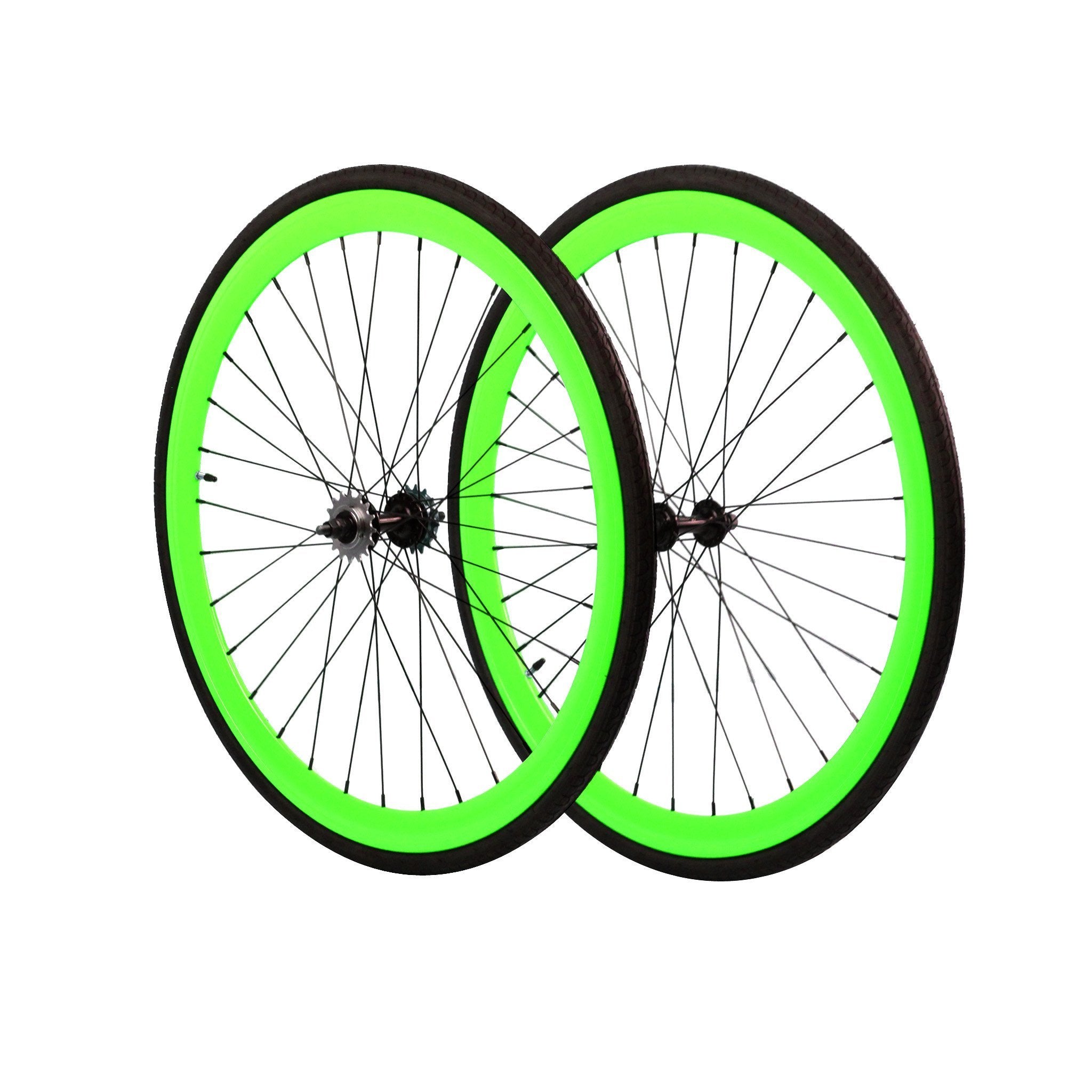 Wheelset - Neon Green 700c