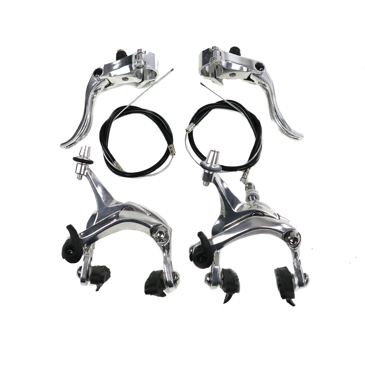 do fixed gear bikes have brakes Fixie Brake Set - F/R Mercedes-AMG F1 Track Edition Mi-saison Color:Black/Orange
