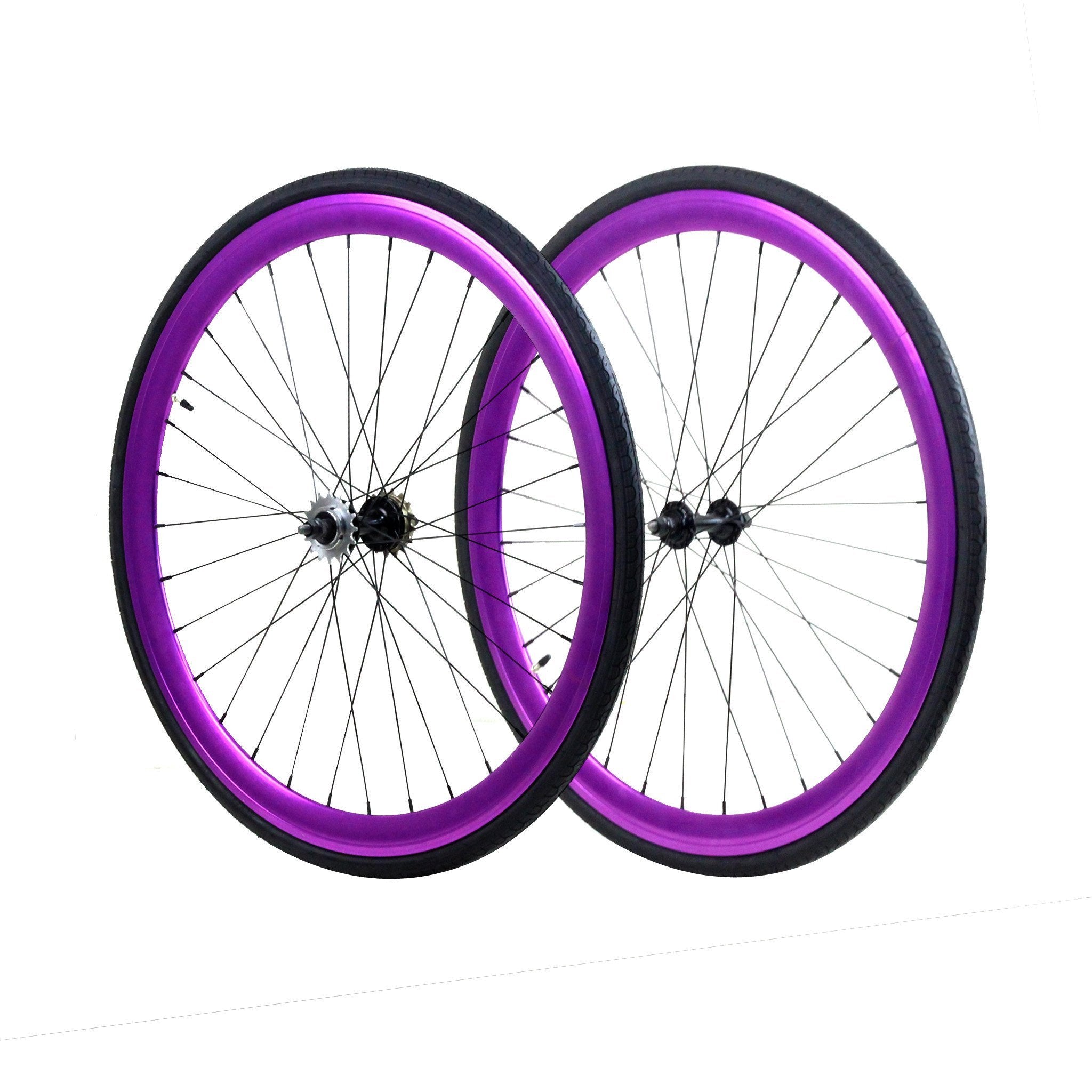 Wheelset - Purple Anodized 700c